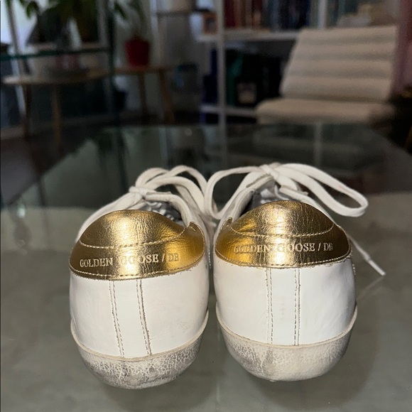 Golden Goose Women's White and Pink Sneakers - Picture 5 of 7